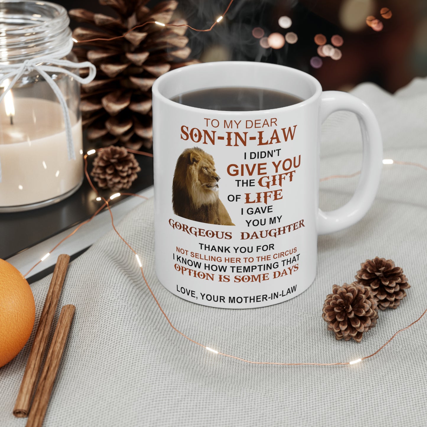 To My Dear Son In Law | Ceramic Mug, 11oz