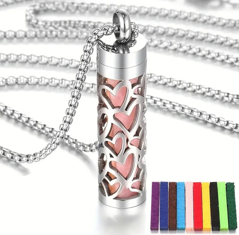 The Aroma Necklace - 2025 New Aromatherapy Jewelry Necklaces with Essential Oil Diffuser