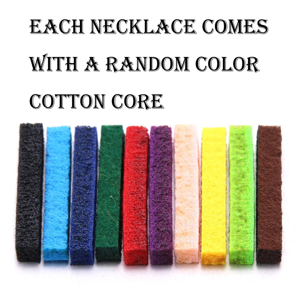 2025 New Aromatherapy Jewelry Necklaces Essential Oil Diffuser Necklace Stainless Steel Open Locket Aroma Scent Perfume Necklace