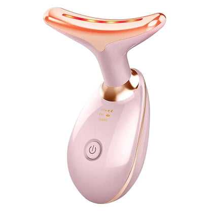 Beauty Facial Massager, 7 Color Wavy Acne Beauty Microcurrent Facial Device Skin Firming for Face Neck Beauty Device,