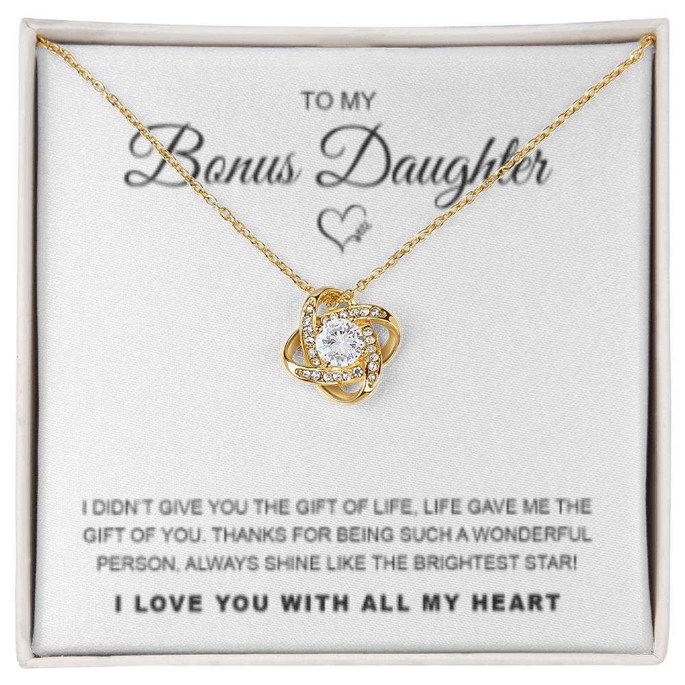 Bonus Daughter - Love Knot Necklace - WB