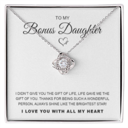 Bonus Daughter - Love Knot Necklace - WB