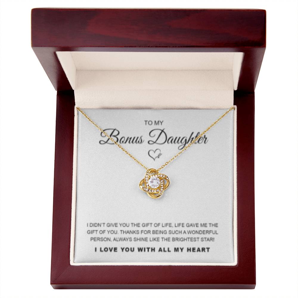 Bonus Daughter - Love Knot Necklace - WB